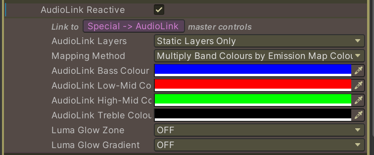 AudioLink Emission Map Settings.png